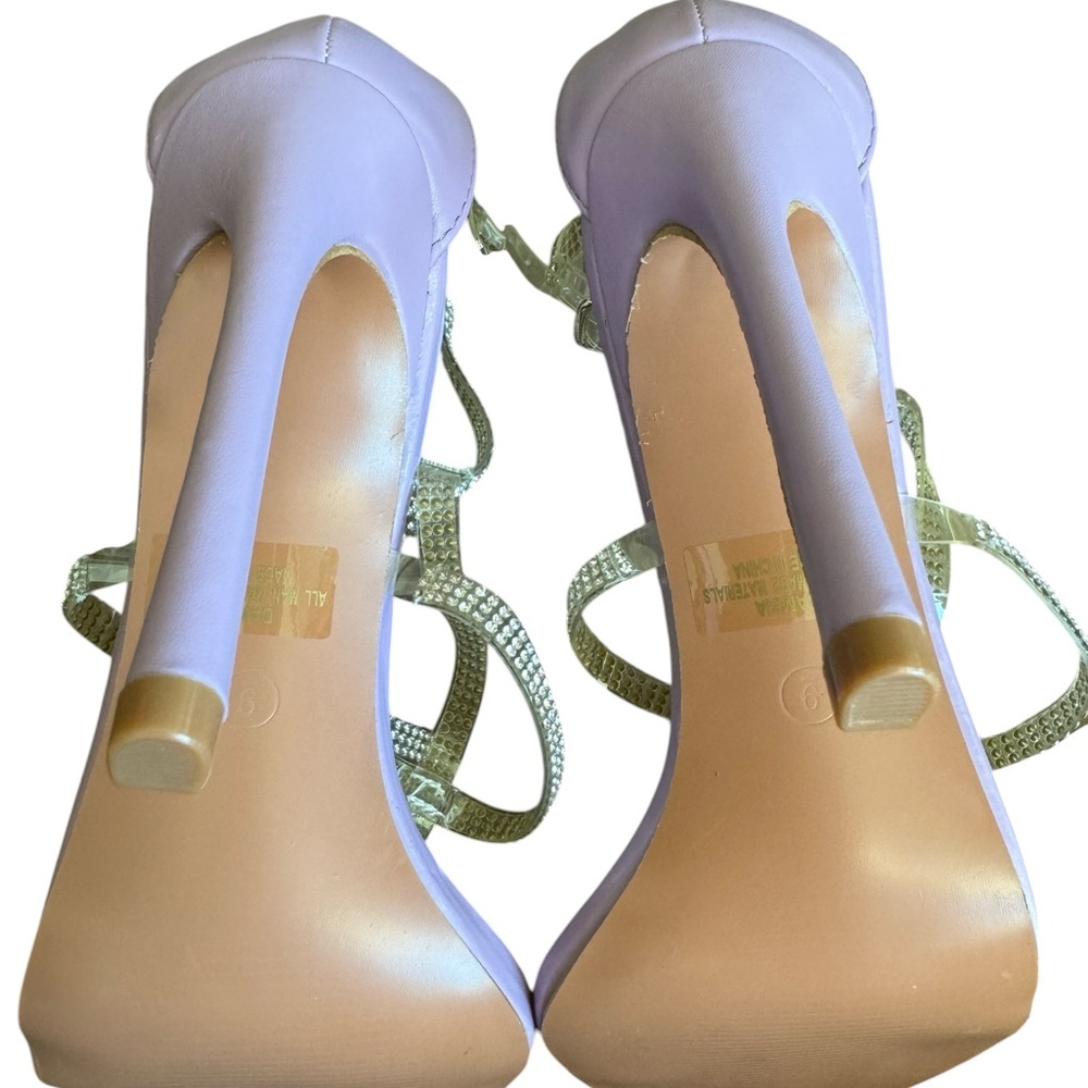 Lulus Damsia Purple Heels Size 9 New in Box (Missing Lid) - Picture 7 of 11